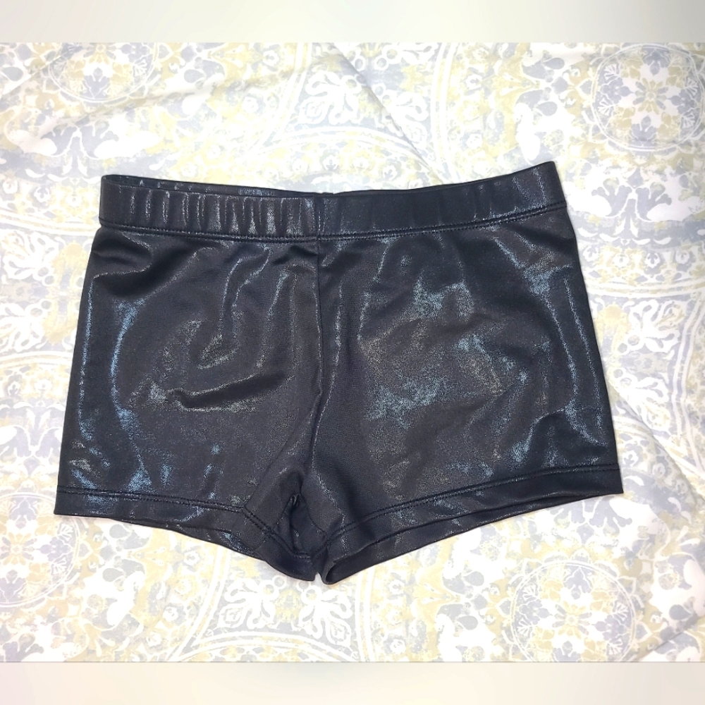 LUOUSE Sparkle Gymnastics, Tumbling, Dance, Athletic Shorts (Size 8)
